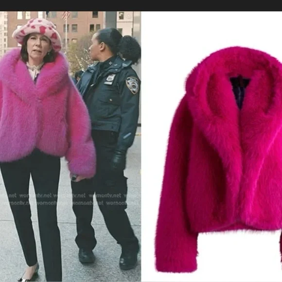 New NAOMI x BOSS 2.0 Cabarette Faux Fur Coat - Picture 11 of 11